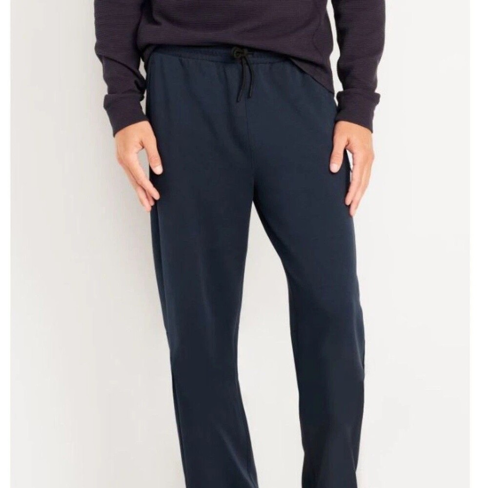 Old navy mens dynamic fleece athletic baggy sweatpants pants navy blue Small S
